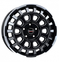 Borbet CW7 black rim polished glossy