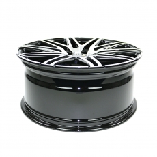Twin-Monotube Felge 9x20 Zoll in frontpoliert-schwarz, leicht konkav für VW T7 / New Multivan