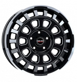 Borbet CW7 8x18 LK5x120 ET53 black rim polished glossy