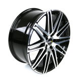 Twin-Monotube Felge 9x20 Zoll in frontpoliert-schwarz, leicht konkav für VW T7 / New Multivan