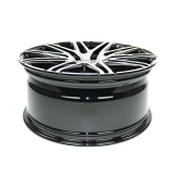 Twin-Monotube Felge 9x20 Zoll in frontpoliert-schwarz, leicht konkav für VW T7 / New Multivan